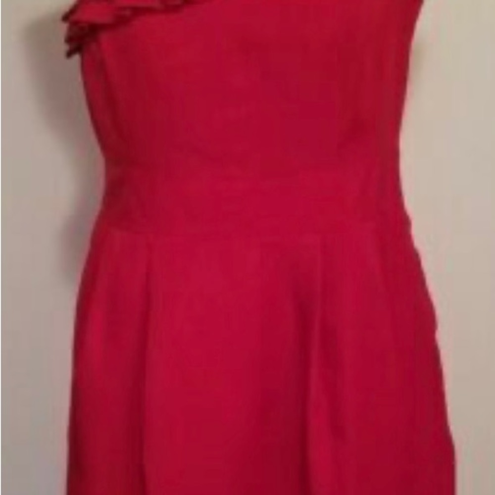 The Limited one shoulder ruffle neck dress size 8 - Picture 3 of 10